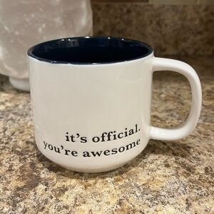 Threshold It’s Official You’re Awesome Stoneware Mug Coffee Tea Soup Cup